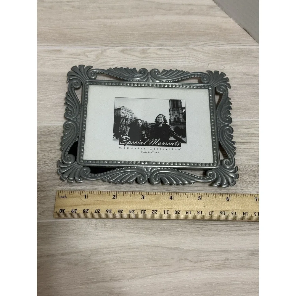 Special Moments Memories Collection Ornate Pewter Scroll 3.5x5 Picture‎ Frame
